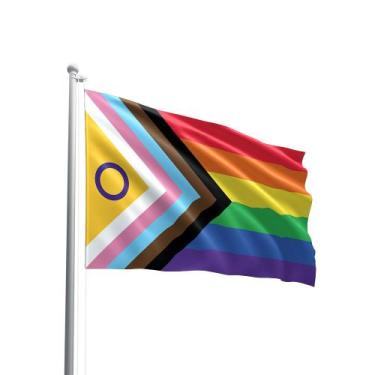Imagem de Bandeira LGBTQIAPN+ Em Tecido Oxford 147x88cm 100% Poliéster - PRESENT