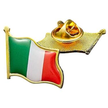 Imagem de Broche Oficial Bandeira Itália Pin Diplomático Italiano Europa - PIN B