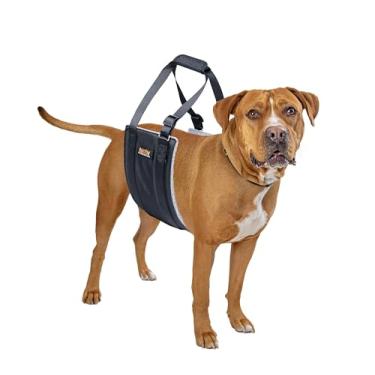 Imagem de Mighty Paw Peitoral para cães – Suporte de perna traseira de tamanho grande para cães idosos – Joelheira para cães – Peitoral confortável para levantar pernas traseiras – Suporte para quadril e ACL