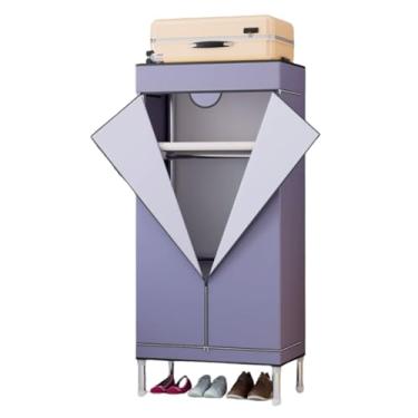Imagem de Guarda-roupa Armário espaçoso portátil, guarda-roupa para casa, corpo inteiro, tecido, guarda-roupa temporário para quarto armário