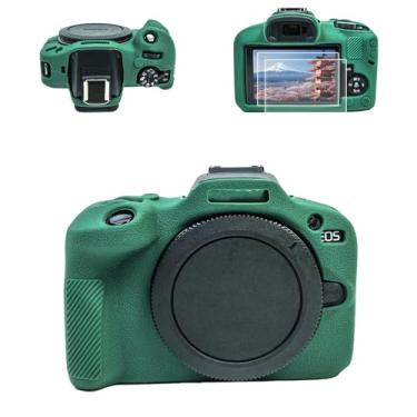 Imagem de Kit de acessórios de capa para câmera EOS R100 – capa protetora de silicone para Canon eos R100 [verde] e protetor de tela LCD para Canon R100 [2 unidades] e capa para câmera R100