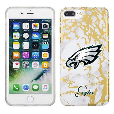 Imagem de Prime Brands Group Capa de celular para Apple iPhone 8 Plus/7 Plus/6S Plus - Branco/Ouro - Licenciado pela NFL Philadelphia Eagles