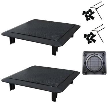Imagem de Kit 2un Arandela Quadrada 6 Polegadas Som Ambiente Teto Gesso e Parede
