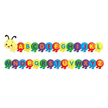 Imagem de Painel Escolar Centopeia Das Letras Alfabeto Em Eva - 28 Un - piffer