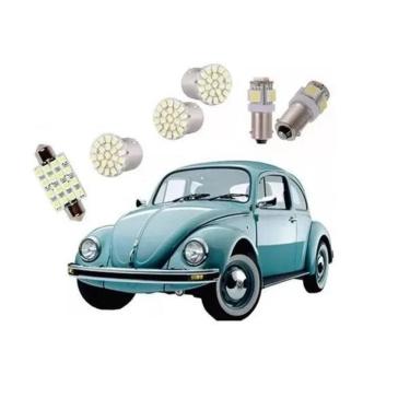 Imagem de Kit Lâmpadas Led Do Fusca - Luz Lanterna, Teto, Re - Forte