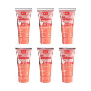 Imagem de Creme Esfoliante Soft hair 180g Pessego Biosoft - Kit C/ 6un