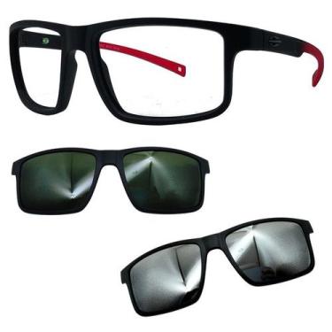 Imagem de Oculos Mormaii 6127 Swap 5 A85 Com 2 Clipons G15 e Prata, Prata, G15