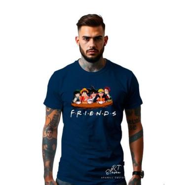 Imagem de Camiseta Anime Uzumaki Naruto Goku dragon Ball Boku No Hero One Piece 