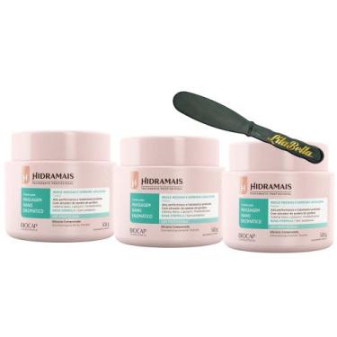 Imagem de 3UN Creme Massagem Nano Enzimático 500gr Hidramais+Espátula