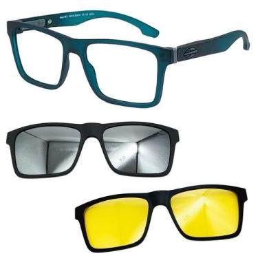 Imagem de Oculos Mormaii Swap NG 2 6153 K04 com 2 Clipon Prata Nortuno, Prata, N