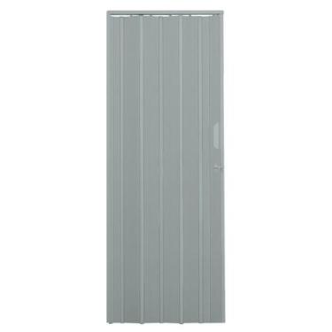 Imagem de Porta Sanfonada de PVC 115x210cm Zapinplast, Cinza