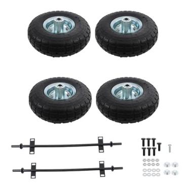 Imagem de raseparter Substituição do kit de roda para gerador preto 9000 8750 6500 Watt 10 polegadas pneumático