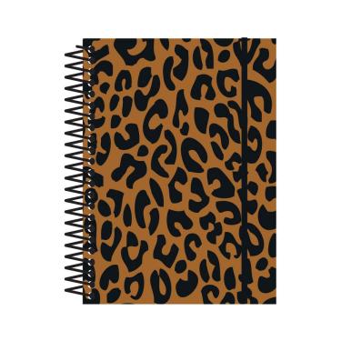 Imagem de Caderno Universitário Confetti Animal Print 160 folhas 60 g/m² Espiral com Elástico