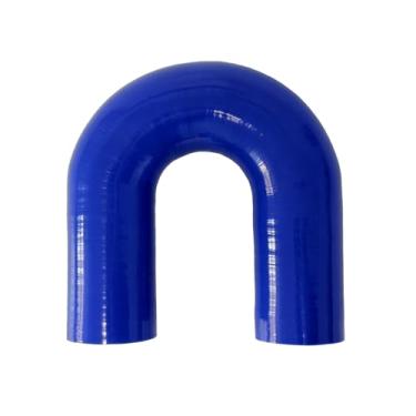 Imagem de Haturmyko Mangueira de acoplador de silicone em forma de curvatura em U de 180 graus, ID de 51 mm, tubo de cotovelo de silicone universal reforçado com 4 camadas para mangueira de admissão, radiador