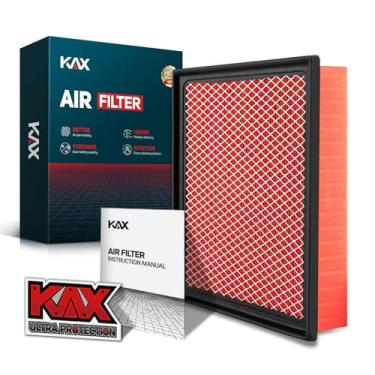 Imagem de KAX Filtro de ar do motor CA11895 compatível com Toyota Tacoma V6 3,5L 2016-2023, Toyota Tundra 2013-2021 (apenas após 13/9), Toyota Sequoia V8 5,7L 2014-2021, substitui OE 17801-0P100 17800 1-0S00 50