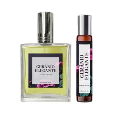 Imagem de Perfume Gerânio Elegante Homem 50Ml + Roll On 10Ml Natural - Essência 