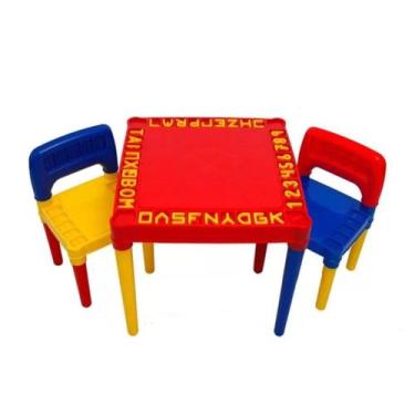 Imagem de Mesa e Cadeira Educativa Tritec Para Brincadeiras Sortidas