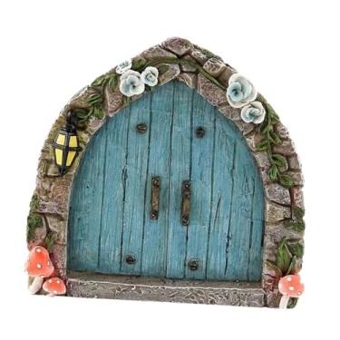Imagem de Bothyi Mini Fairy Garden Garden Garden Garden Elf Door Favors Favors Decorative Miniature Yard Ornament Tiny House Door para restaurantes internos
