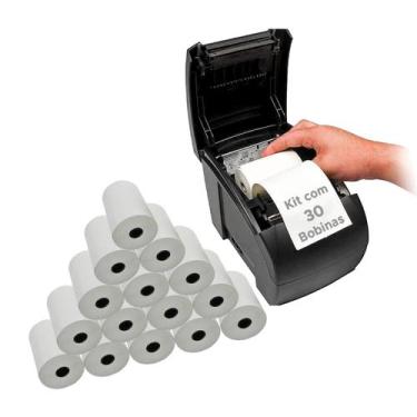 Imagem de 30x Bobina Cupom Fiscal 80mm X 40m - KOKAY, 077-9009