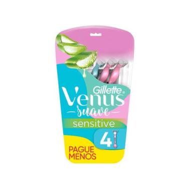Imagem de Aparelho de Depilação Gillette Venus Suave Sensitive 4 Unidades