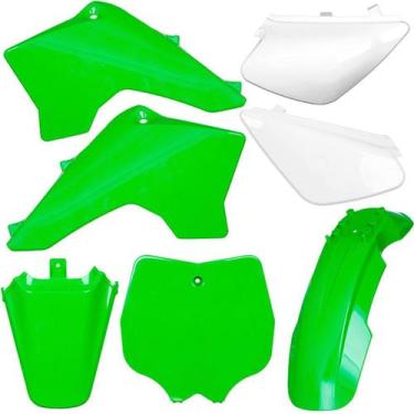 Imagem de Kit plástico carenagem moto pro tork tr50f - tr100f - tr125f, VERDE, Ú