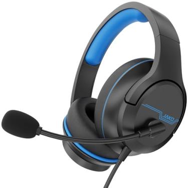 Imagem de Fone de ouvido para jogos para Xbox One, PS5, PS4, PC, Sega Game Gear e outros dispositivos com conector de áudio de 3,5 mm, Plug and Play, fones de ouvido para jogos para Nintendo Switch com