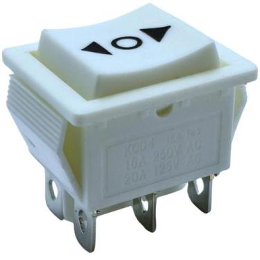 Imagem de Botão Interruptor Chave Gangorra Com retenção On/Off/On 6 Pinos 3 Posi