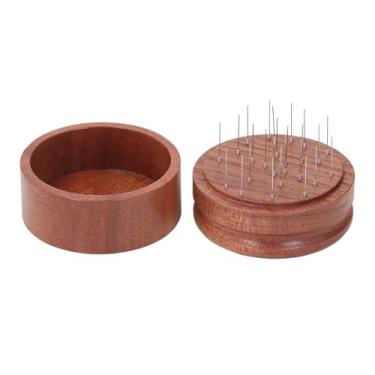 Imagem de Distribuidor de agulha de café Shabili Wood Time Labor Economizando Minúcia de madeira Tool Tool Ferramenta Elegante Distribuição de café uniforme e eficiente para a Brewing (58 mm)