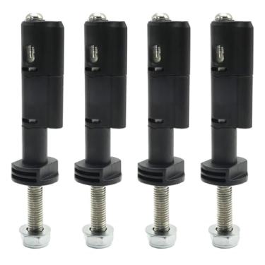 Imagem de EATAKWARD 4 pinos de montagem para placas de recuperação, pinos de montagem de placa de tração com design bloqueável, kit de substituição de segurança anti-roubo para placas de recuperação MaxTrax