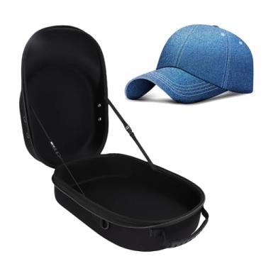 Imagem de Asixxsix Estojo para capacete, Estojo de viagem de EVA para capacete à prova de poeira e respingos com alça de transporte e alça de ombro ajustável, Protege até 6 chapéus (preto)
