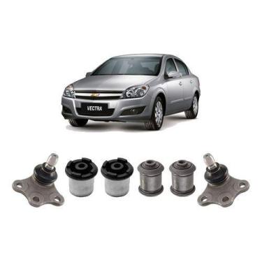 Imagem de Bucha + Pivô Bandeja Leque Dianteira Vectra 2009 2010 2011 - QualyKits