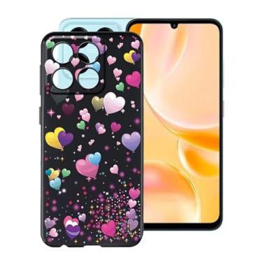 Imagem de HGJTFANY Capa de telefone para ZTE Blade A55 (6,7 polegadas), capa de TPU à prova de choque, proteção contra quedas de 360°, capa de silicone ultra fina e macia para ZTE Blade A55 - balão