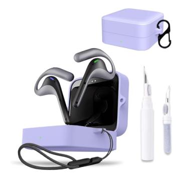 Imagem de Capa para Timekettle W4 Pro, capa protetora para fone de ouvido NOUKAJU (com mosquetão + cordão + caneta de limpeza) à prova de quedas, à prova de choque, à prova de poeira, capa para Timekettle W4