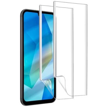 Imagem de ZSHMJMJ Pacote com 2 películas protetoras de tela de hidrogel para Galaxy A16 de 6,7 polegadas, alta sensibilidade, HD, filme TPU flexível transparente (não é vidro) Desbloqueio de impressão digital