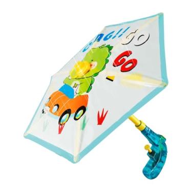 Imagem de Luwecf Brinquedo de praia divertido com spray de água, guarda-chuva, jogo de luta aquática para praia, gramado de verão, Dinossauro