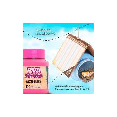 Imagem de Tinta PVA 100ml Rosa Escuro 542 Acrilex