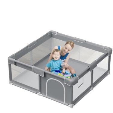 Imagem de Cercado Infantil Grande e Dobrável para Bebês Chiqueirinho Playground Seguro e Resistente.