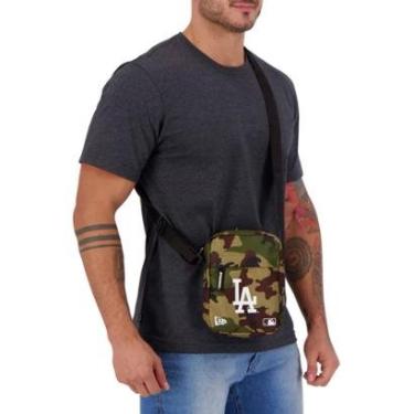 Imagem de Bolsa New Era Shoulder MLB Los Angeles Dodgers Camo Verde Militar-Masculino