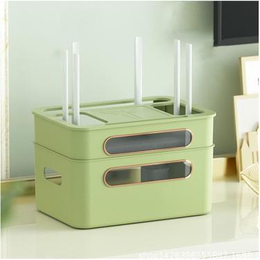 Imagem de Caixa De Armazenamento De Cabos, Caixa De Armazenamento De Roteador Wi-fi Caixa De Armazenamento De Roteador Caixa De Armazenamento Multicamada Rack Para Armazenamento De Fio, B, 31.5×22×26 cm