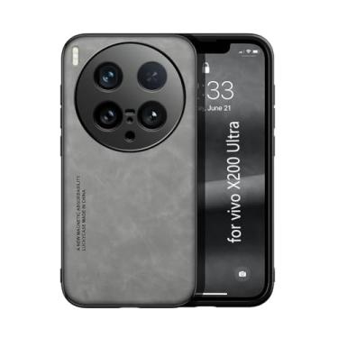 Imagem de Kepuch Silklike Capa para Vivo X200 Ultra - Case Placa de Metal Embutida - Cinza