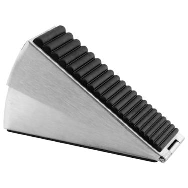 Imagem de Rolha de porta – batentes de porta resistentes cunha batente de porta alto para borracha de segurança inferior da porta, mola ajustável de 7,6 cm de altura, rolha de cunha de porta adequada para