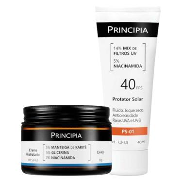 Imagem de Principia Kit Creme Hidratante CH-01 + Protetor Solar Facial PS-01 FPS40