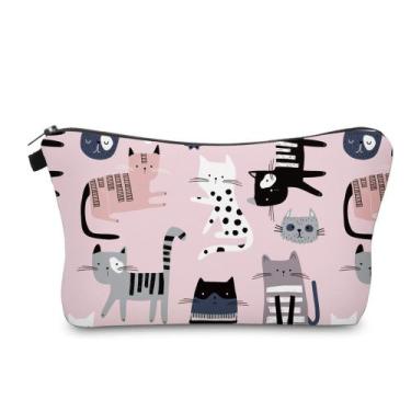 Imagem de Bolsa de maquiagem Aiphamy Cute Travel Cosmetics Bolsa para mulheres r