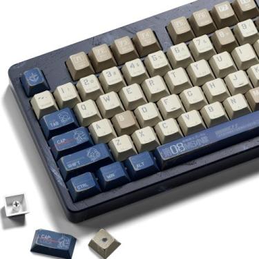 Imagem de Keycaps Hkfos Japanese Gundam Retro PBT Cherry Profile