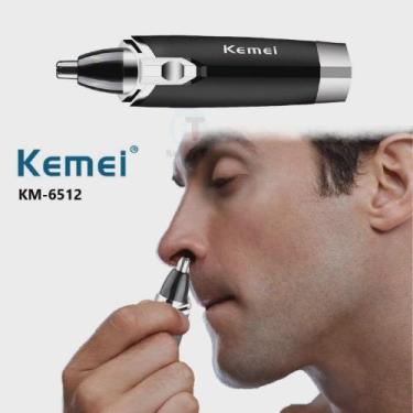 Imagem de Aparador De Cabelo Elétrico Profissional Nariz Kemei Km-6512