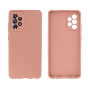 Imagem de Capinha para Galaxy A72 6.7" Lisa Silicone Flexível - GCM, Pêssego
