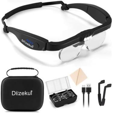 Imagem de Lupa Dilzekui com lentes leves 1.5X-5X recarregáveis