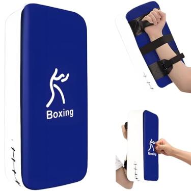 Imagem de (Preto) - TigerBoss One Karate Taekwondo Boxe Kick Punch Escudo macio ajustavel Almofada de treinamento duravel para boxe, treinamento e protecao da palma da mao, pulso e reducao do choque (Azul)