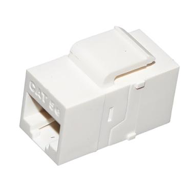 Imagem de Acoplador em linha de rede Cat 3/Cat 5e/Cat 6 UTP não blindado branco/preto RJ11/RJ45 adaptador Ethernet compatível com patch panel (30 peças, branco, Cat 5e)