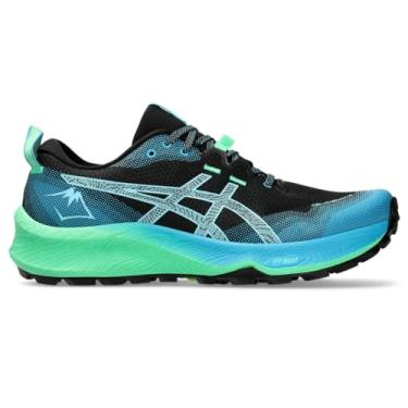 Imagem de ASICS Tênis de corrida masculino Gel-Trabuco 12, Preto/Ciano Brilhante, 46